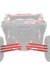 SuperATV 72 Inch Wide Red Boxed Radius Arms Complete Kit (6 Rods) Can-AM Maverick X3 2017+                                     - RA-CA-X3RS-BX-14 - Image 6