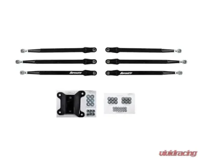 SuperATV 72 Inch Wide Red Boxed Radius Arms Complete Kit (6 Rods) Can-AM Maverick X3 2017+ - RA-CA-X3RS-BX-14