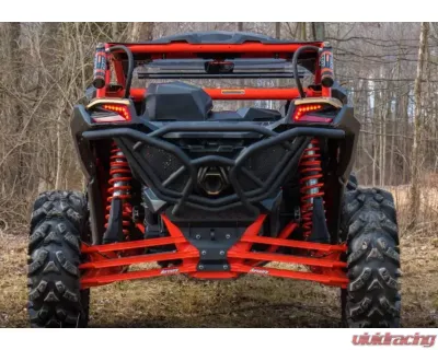 SuperATV 72 Inch Wide Red Boxed Radius Arms Complete Kit (6 Rods) Can-AM Maverick X3 2017+ - RA-CA-X3RS-BX-14