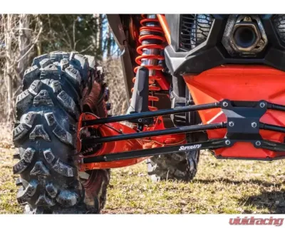 SuperATV 72 Inch Wide Black Boxed Radius Lower Arms (2 Rods) Can-AM Maverick X3 2017+ - RA-CA-X3RS-BX-B2-02