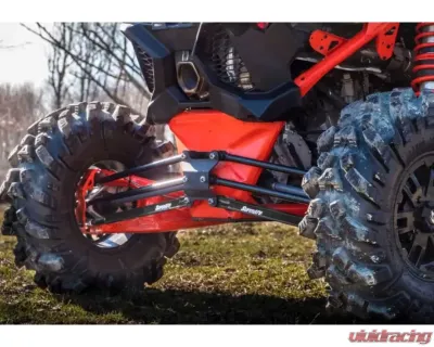 SuperATV 72 Inch Wide Black Boxed Radius Lower Arms (2 Rods) Can-AM Maverick X3 2017+ - RA-CA-X3RS-BX-B2-02
