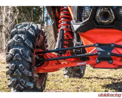 SuperATV 72 Inch Wide Red Boxed Radius Lower Arms (2 Rods) Can-AM Maverick X3 2017+ - RA-CA-X3RS-BX-B2-14