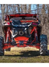 SuperATV 72 Inch Wide Red Boxed Radius Lower Arms (2 Rods) Can-AM Maverick X3 2017+                                     - RA-CA-X3RS-BX-B2-14 - Image 4
