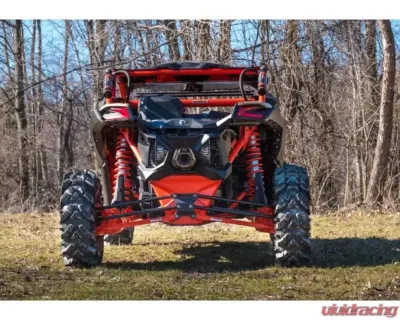 SuperATV 72 Inch Wide Red Boxed Radius Lower Arms (2 Rods) Can-AM Maverick X3 2017+ - RA-CA-X3RS-BX-B2-14