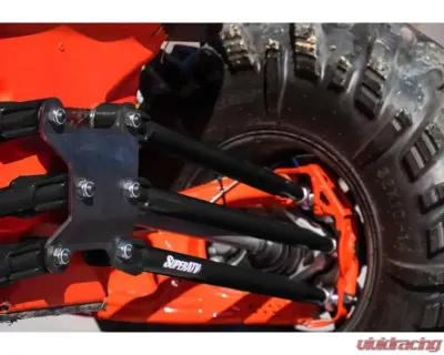 SuperATV 72 Inch Wide Black Tubed Radius Arms Complete Kit (6 Rods) Can-AM Maverick X3 2017+ - RA-CA-X3RS-TU-02