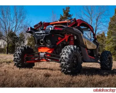 SuperATV 72 Inch Wide Black Tubed Radius Arms Complete Kit (6 Rods) Can-AM Maverick X3 2017+ - RA-CA-X3RS-TU-02