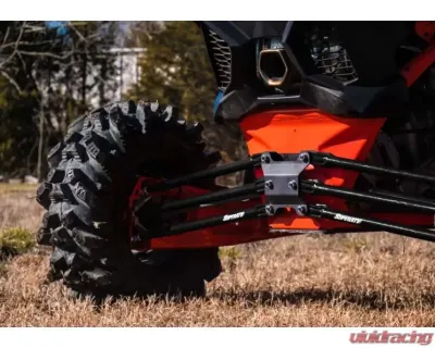 SuperATV 72 Inch Wide Black Tubed Radius Arms Complete Kit (6 Rods) Can-AM Maverick X3 2017+ - RA-CA-X3RS-TU-02