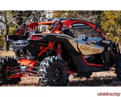 SuperATV 72 Inch Wide Black Tubed Radius Arms Complete Kit (6 Rods) Can-AM Maverick X3 2017+ - RA-CA-X3RS-TU-02