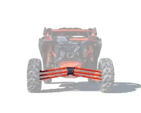 SuperATV 72 Inch Wide Red Tubed Radius Arms Complete Kit (6 Rods) Can-AM Maverick X3 2017+