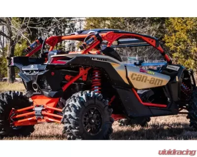 SuperATV 72 Inch Wide Red Tubed Radius Arms Complete Kit (6 Rods) Can-AM Maverick X3 2017+ - RA-CA-X3RS-TU-14