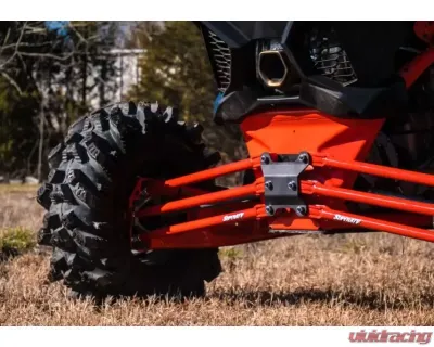 SuperATV 72 Inch Wide Red Tubed Radius Arms Complete Kit (6 Rods) Can-AM Maverick X3 2017+ - RA-CA-X3RS-TU-14