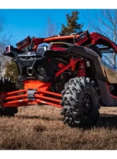 SuperATV 72 Inch Wide Red Tubed Radius Arms Complete Kit (6 Rods) Can-AM Maverick X3 2017+                                     - RA-CA-X3RS-TU-14 - Image 6