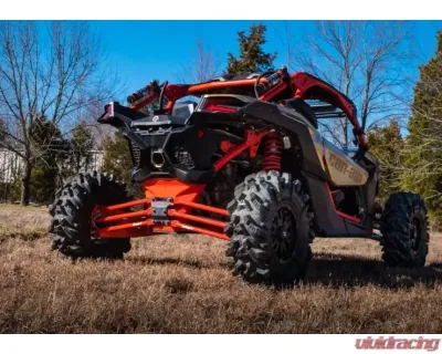 SuperATV 72 Inch Wide Red Tubed Radius Arms Complete Kit (6 Rods) Can-AM Maverick X3 2017+ - RA-CA-X3RS-TU-14