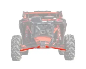 SuperATV 72 Inch Wide Red Tubed Radius Lower Arms (2 Rods) Can-AM Maverick X3 2017+