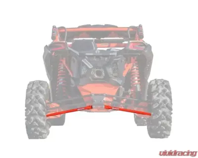 SuperATV 72 Inch Wide Red Tubed Radius Lower Arms (2 Rods) Can-AM Maverick X3 2017+ - RA-CA-X3RS-TU-B2-14