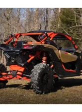 SuperATV 72 Inch Wide Red Tubed Radius Lower Arms (2 Rods) Can-AM Maverick X3 2017+                                     - RA-CA-X3RS-TU-B2-14 - Image 2