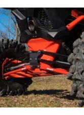SuperATV 72 Inch Wide Red Tubed Radius Lower Arms (2 Rods) Can-AM Maverick X3 2017+                                     - RA-CA-X3RS-TU-B2-14 - Image 3