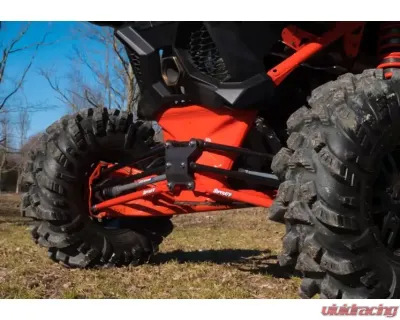 SuperATV 72 Inch Wide Red Tubed Radius Lower Arms (2 Rods) Can-AM Maverick X3 2017+ - RA-CA-X3RS-TU-B2-14
