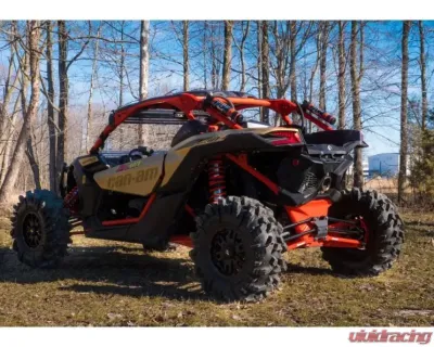 SuperATV 72 Inch Wide Red Tubed Radius Lower Arms (2 Rods) Can-AM Maverick X3 2017+ - RA-CA-X3RS-TU-B2-14