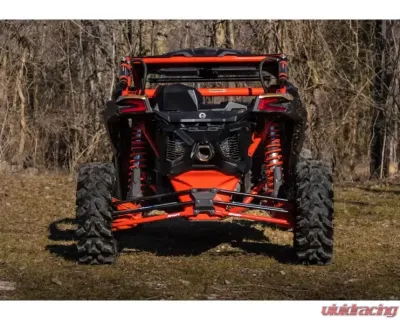 SuperATV 72 Inch Wide Red Tubed Radius Lower Arms (2 Rods) Can-AM Maverick X3 2017+ - RA-CA-X3RS-TU-B2-14