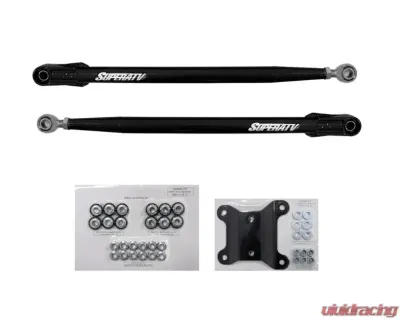 SuperATV 72 Inch Wide Red Tubed Radius Lower Arms (2 Rods) Can-AM Maverick X3 2017+ - RA-CA-X3RS-TU-B2-14