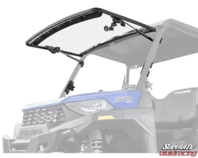 SuperATV Scratch-Resistant Flip Windshield Polaris Ranger SP 570 2016-2023 - FWS-P-RAN570-001-70