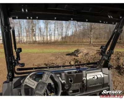 SuperATV Scratch-Resistant Flip Windshield Polaris Ranger SP 570 2016-2023 - FWS-P-RAN570-001-70