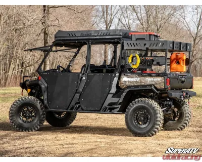 SuperATV Extruded Aluminum Raised Bed Rack w/ 1 Shelf Can-Am Defender HD 5 2017-2021 - RBR-CA-DEF-K1