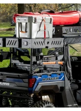 SuperATV Extruded Aluminum Raised Bed Rack w/ 2 Recessed Lights Polaris Ranger XP 1000 2017+                                     - RBR-P-RAN1K-K2 - Image 5