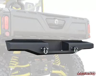 SuperATV Sheet Metal Rear Bumper Can-Am Defender HD | Max HD 2016+ - RB-CA-DEF-002-00