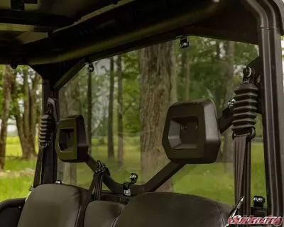 SuperATV Rear Windshield Scratch Resistant Polycarbonate Light Tint - No Print Can-Am Defender 2016+ - RWS-CA-DEFXMR-72