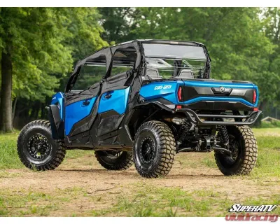SuperATV Rear Windshield Can-Am Commander 2021+ - RWS-CA-COM4-75