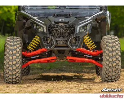 SuperATV Black 64" Wide Atlas Pro A-Arms w/out Ball Joints Can-Am Maverick X3 2017+ - AA-CA-X3-HC-001-02