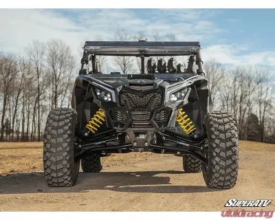 SuperATV Black 64" Wide Atlas Pro A-Arms w/out Ball Joints Can-Am Maverick X3 2017+ - AA-CA-X3-HC-001-02