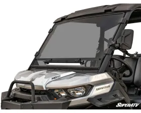 SuperATV Scratch Resistant Vented Full Windshield Can-Am Defender