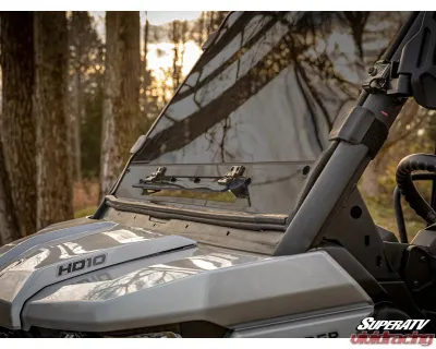 SuperATV Scratch Resistant Vented Full Windshield Can-Am Defender - WS-CA-DEF-V-001-73