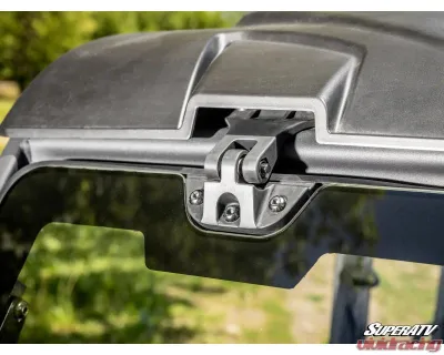 SuperATV MaxDrive Power Flip Glass Windshield Can-Am Defender 2016+ - FGWS-CA-DEF-01