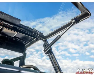 SuperATV MaxDrive Power  Flip Glass Windshield Polaris Ranger XP 1000 2015-2021+ - FGWS-P-RAN1K