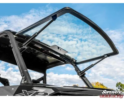 SuperATV MaxDrive Power  Flip Glass Windshield Polaris Ranger XP 1000 2015-2021+ - FGWS-P-RAN1K