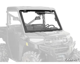 SuperATV MaxDrive Power  Flip Glass Windshield w/ Washer  &  Wiper kit Polaris Ranger XP 1000 2015-2021+