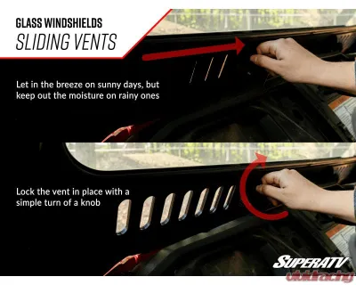 SuperATV Glass Windshield Polaris RZR PRO XP 2020-2024 - GWS-P-PROXP-S-01