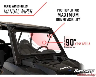 SuperATV Glass Windshield Polaris RZR PRO XP 2020-2024 - GWS-P-PROXP-S-01