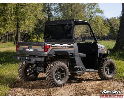 SuperATV Rear Glass Windshield Polaris Ranger XP 1000 2015-2021+ - RGW-P-RAN1K