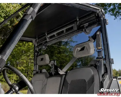 SuperATV Rear Glass Windshield Polaris Ranger XP 1000 2015-2021+ - RGW-P-RAN1K