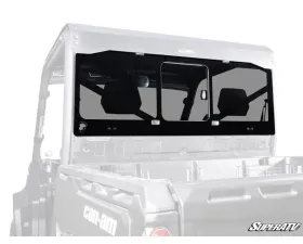 SuperATV Glass Sliding Rear Windshield w/ OEM Roof Can-Am Defender 2016-2025