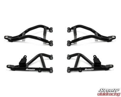 SuperATV 1.5" FO High Clearance A-Arms w/ Super Duty Ball Joints Can-Am Maverick Sport 1000 2019+ - AA-CA-MAVS-1.5-HC-BSD-02