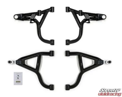 SuperATV 1.5" FO High Clearance A-Arms w/ Keller Ball Joints Can-Am Maverick Trail 2018+ - AA-CA-T-1.5-HC-BK-02