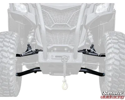 SuperATV 1.5" FO High Clearance A-Arms w/ Keller Ball Joints Can-Am Maverick Trail 2018+ - AA-CA-T-1.5-HC-BK-02