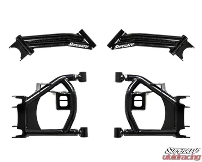 SuperATV 1.5" Rear Offset High Clearance A-Arms Can-Am Maverick Trail 2018+ - AA-CA-T-1.5-R-HC-02