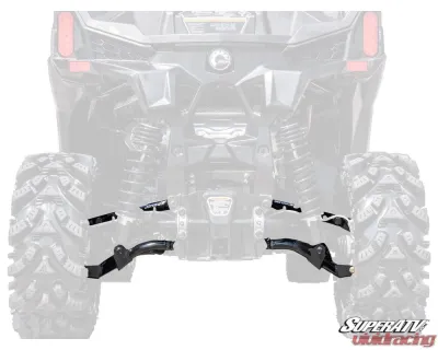 SuperATV 1.5" Rear Offset High Clearance A-Arms Can-Am Maverick Trail 2018+ - AA-CA-T-1.5-R-HC-02